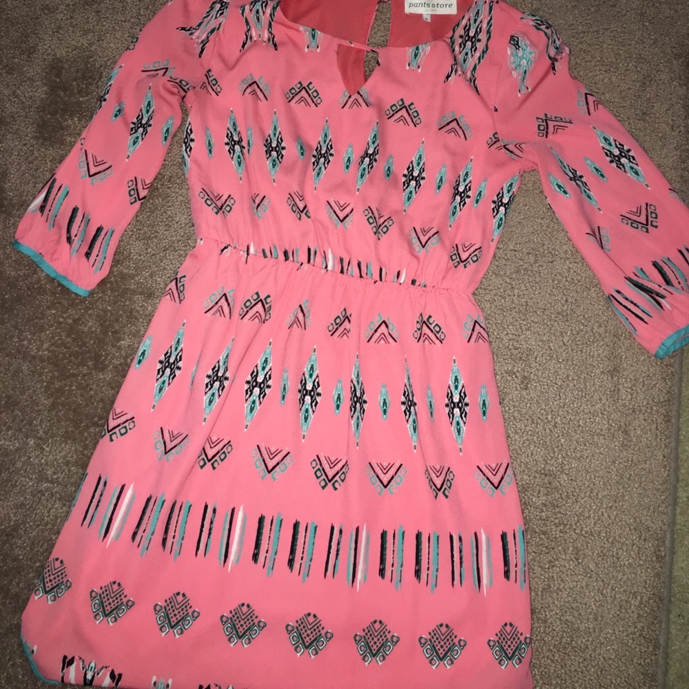 Elegant Tribal Print Dress